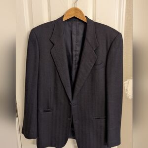 Bespoke 100% Navy Wool Sport Coat